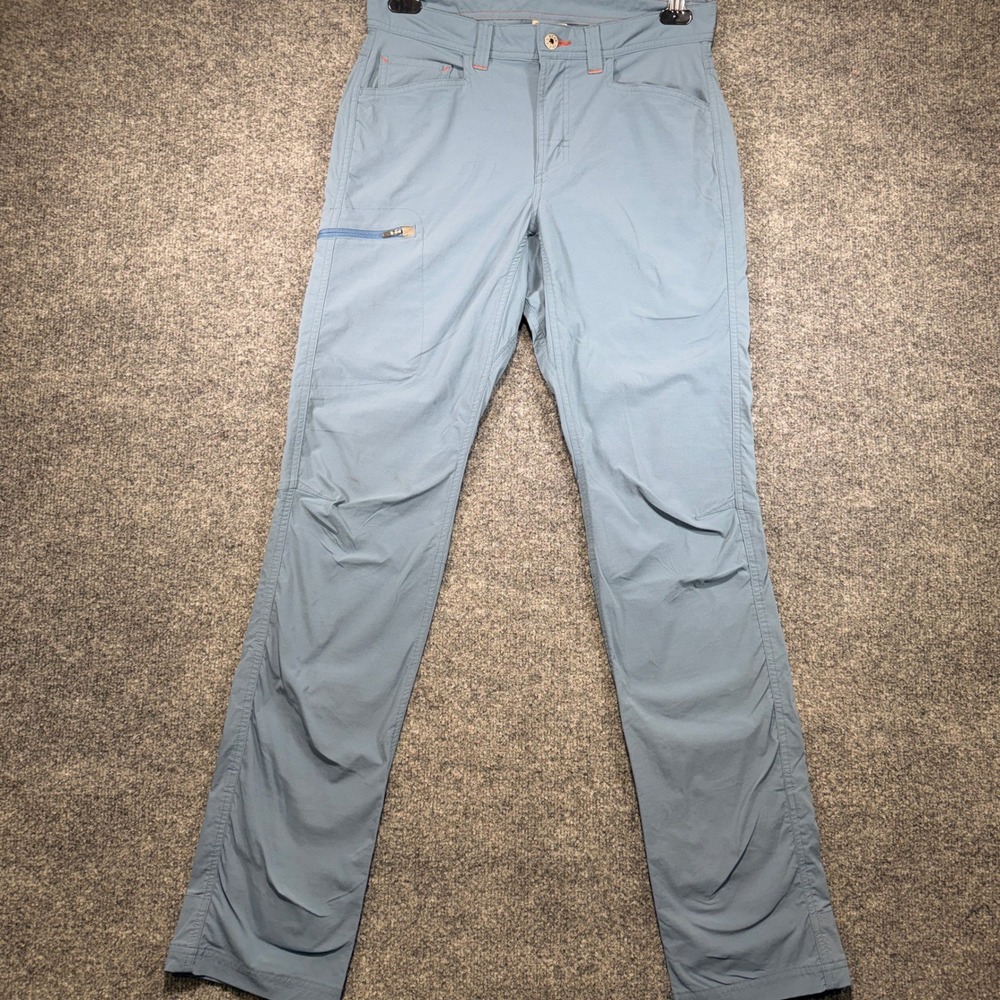 L.L.Bean Water Resistant Cresta Hiking Pants Mens 30x34 Blue Nylon Spandex